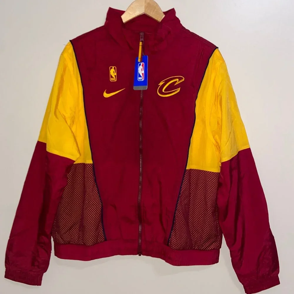 Nike NBA Cleveland Cavaliers Windbreaker Jacket Team Red AV6705-677 Mens NEW